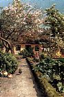 Watering The Garden by Peder Mork Monsted